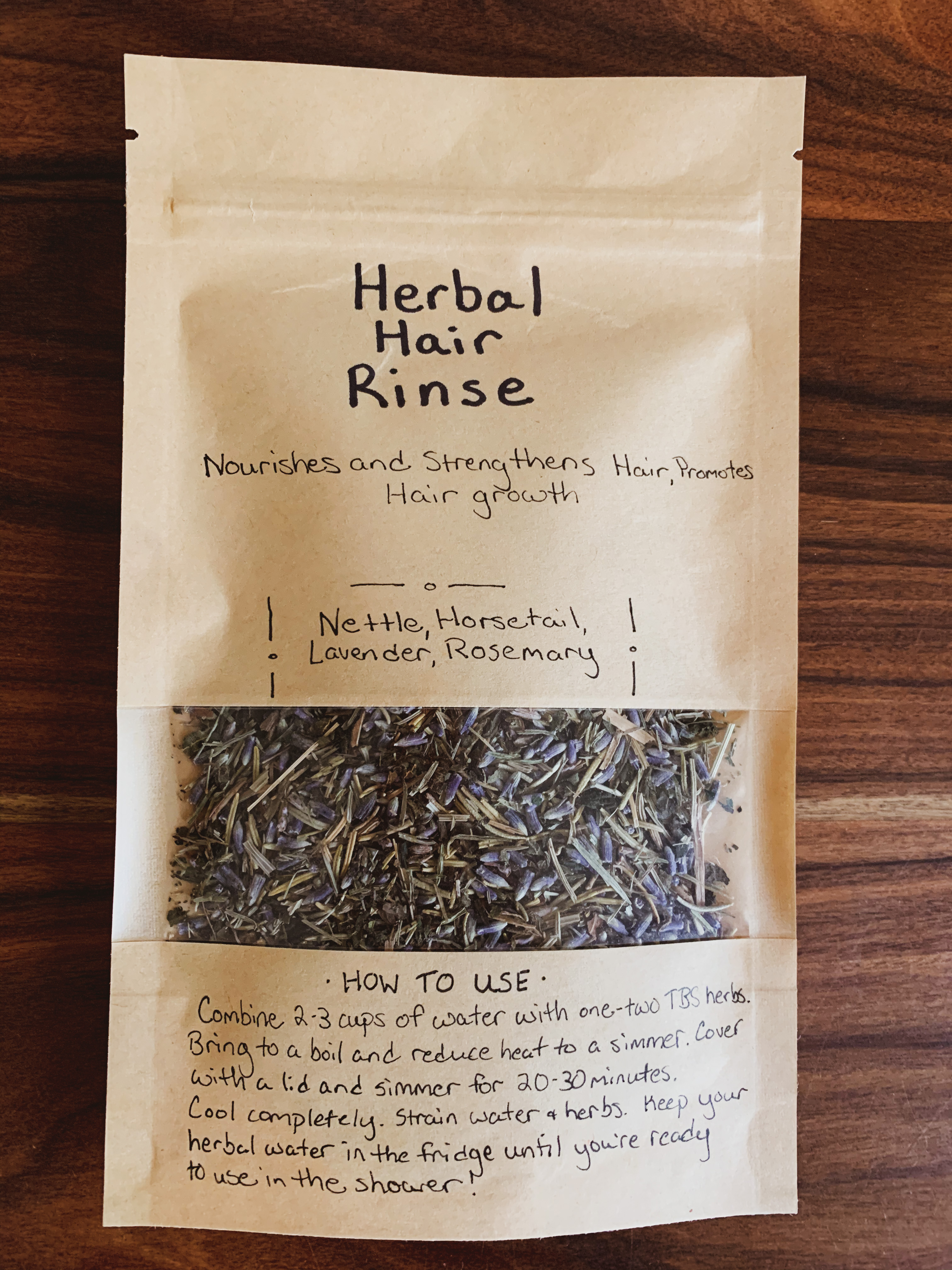 diy herbal hair rinse 