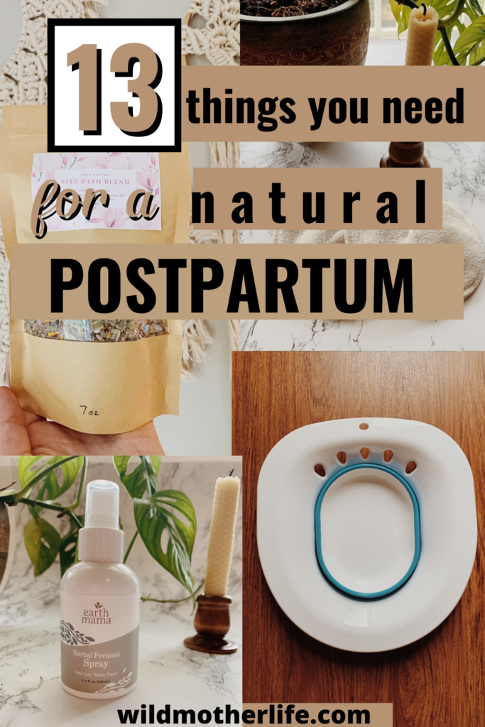 natural postpartum essentials