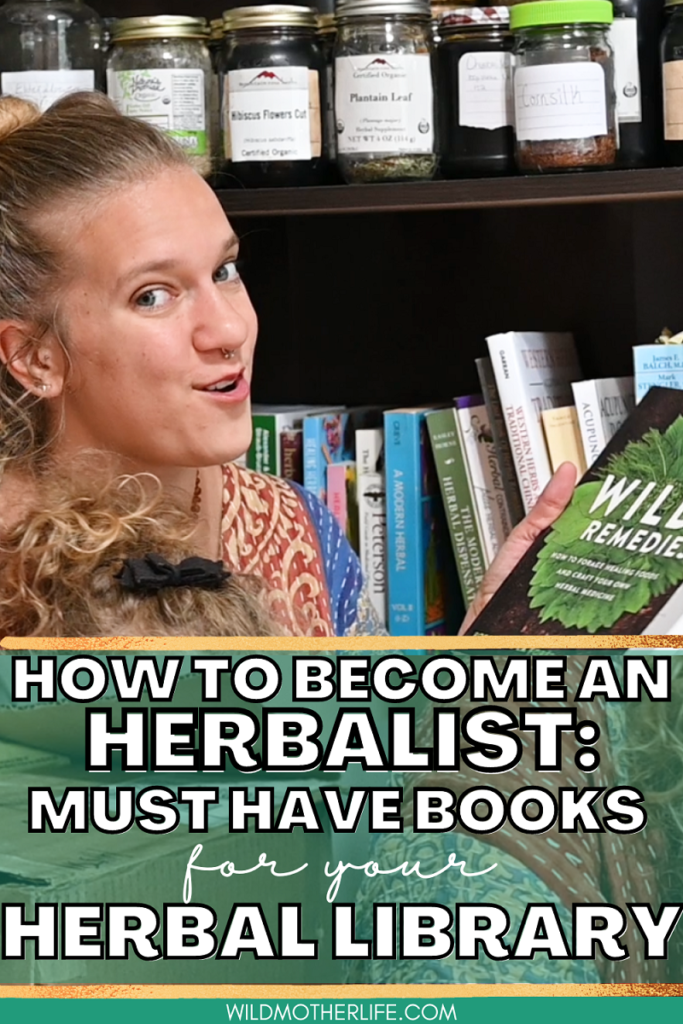 woman holding herbal book